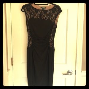 Ralph Lauren black midi dress